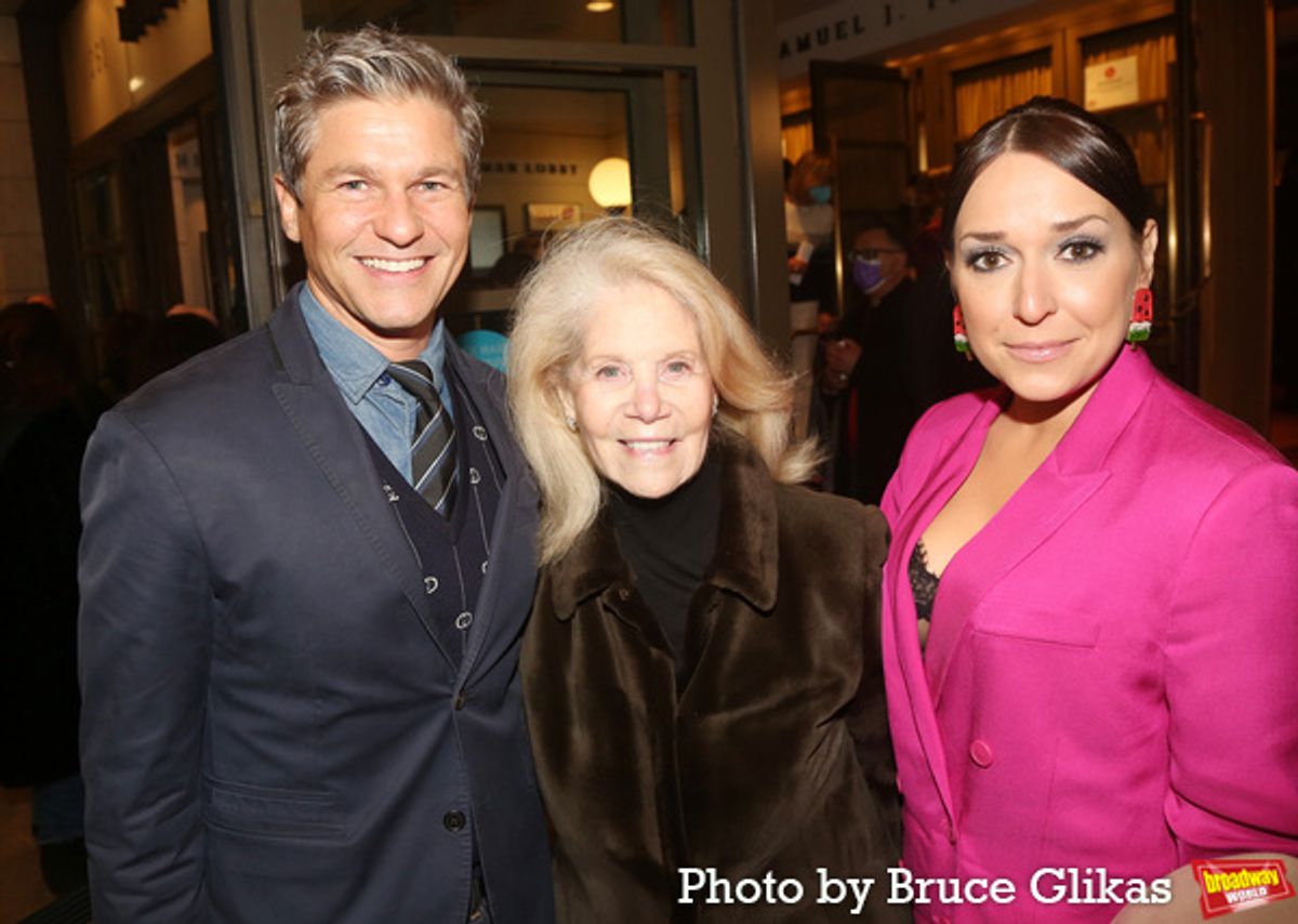 David Burtka, Daryl Roth and Jessica Vosk at 