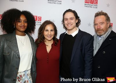 Caroline Aberash Parker, Kathy Najimy, William Atticus Parker and Bryan Cranston Photo