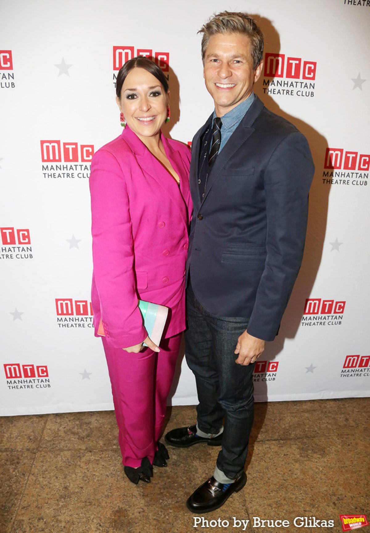 Jessica Vosk and David Burtka at 