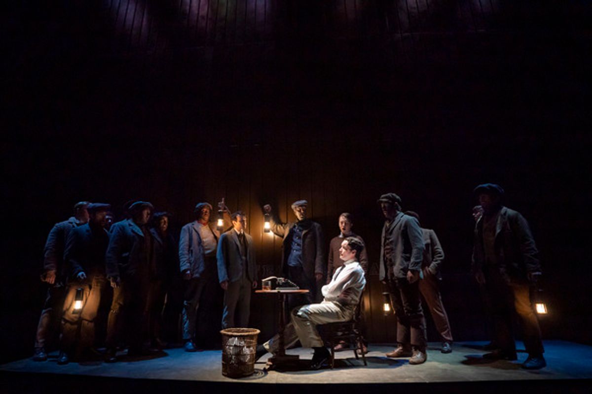 The cast at Photos: First Look at Nicola Walker & More in THE CORN IS GREEN at the National Theatre