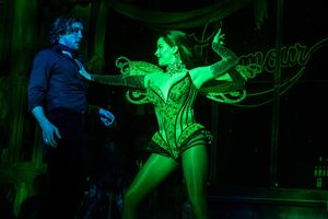 Conor Ryan as Christian and Courtney Reed as Satine in the North American Tour of Moulin Rouge! The Musical @ BroadwayWorld Conor Ryan as Christian and Courtney Reed as Satine in the North American Tour of Mou Photo