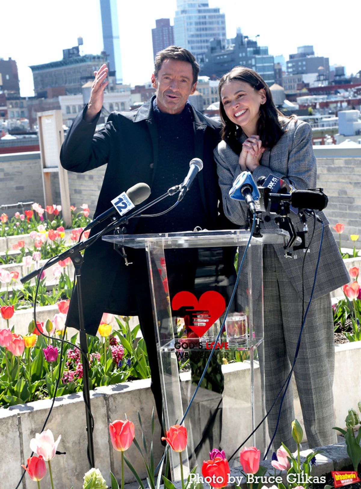 Hugh Jackman and Sutton Foster at 