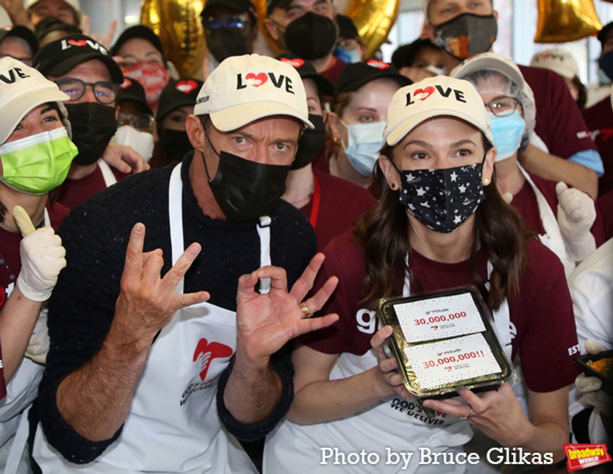 Hugh Jackman and Sutton Foster  at 