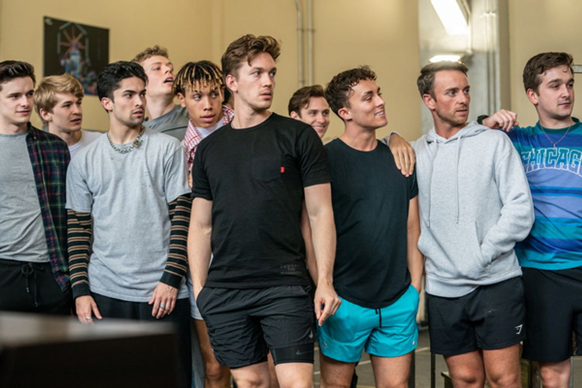 Dan Partridge and cast at Photos: Inside Rehearsals for GREASE, with Dan Partridge & Olivia Moore 