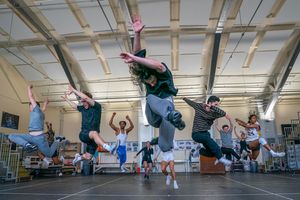 Dan Partridge, Paul French, Damon Gould and cast Photo