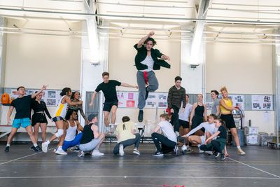 Dan Partridge, Paul French, Damon Gould and cast Photo