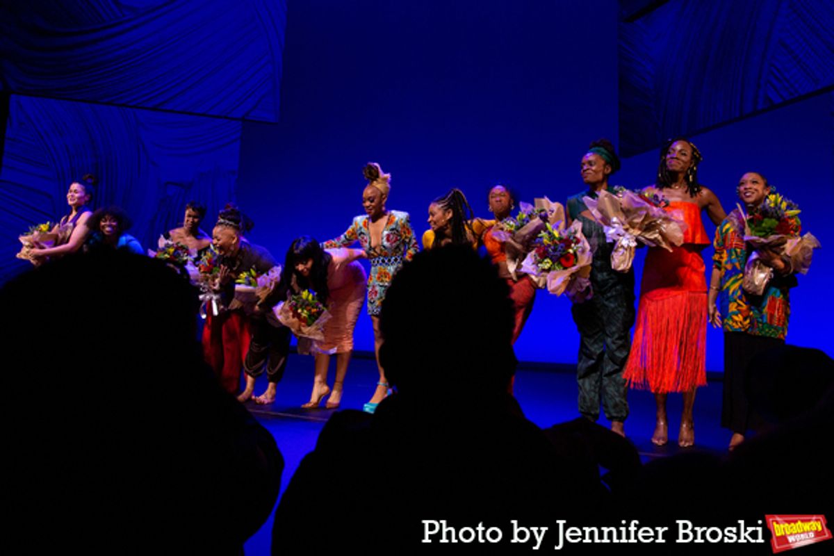Camille A. Brown and the cast of FOR COLORED GIRLS at 