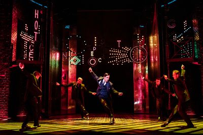 Ramin Karimloo (Nick Arnstein) and the cast of Funny Girl Photo