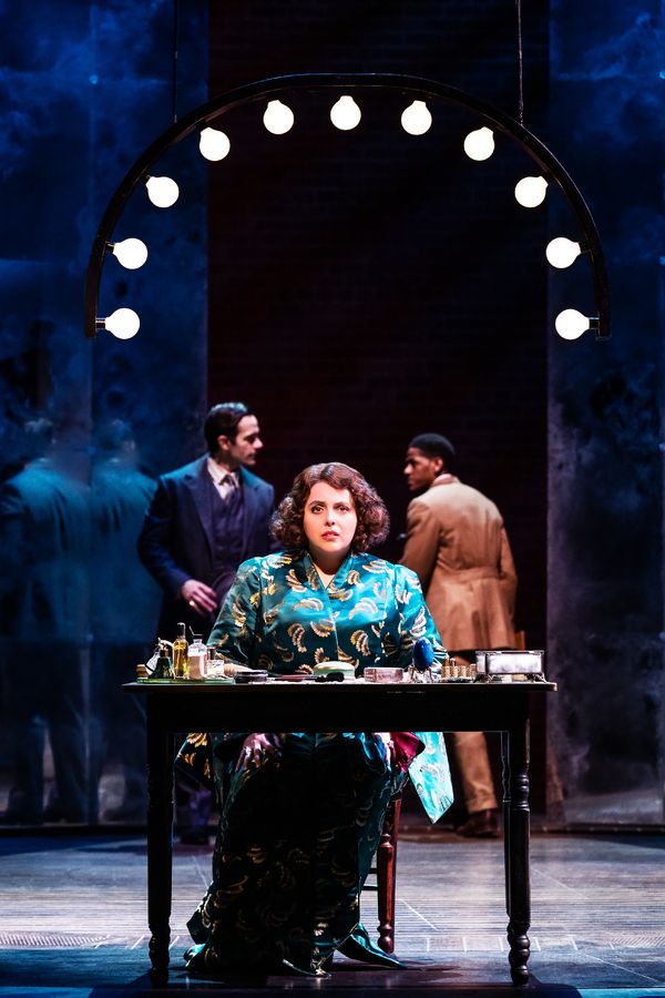 Ramin Karimloo (Nick Arnstein), Beanie Feldstein (Fanny Brice), Jared Grimes (Eddie R Photo