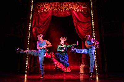 Kurt Csolak, Beanie Feldstein (Fanny Brice), Justin Prescott Photo