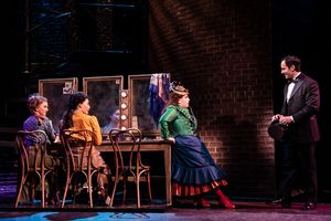 Leslie Flesner, Afra Hines, Beanie Feldstein (Fanny Brice), Ramin Karimloo (Nick Arnstein) @ BroadwayWorld Leslie Flesner, Afra Hines, Beanie Feldstein (Fanny Brice), Ramin Karimloo (Nick Arns Photo