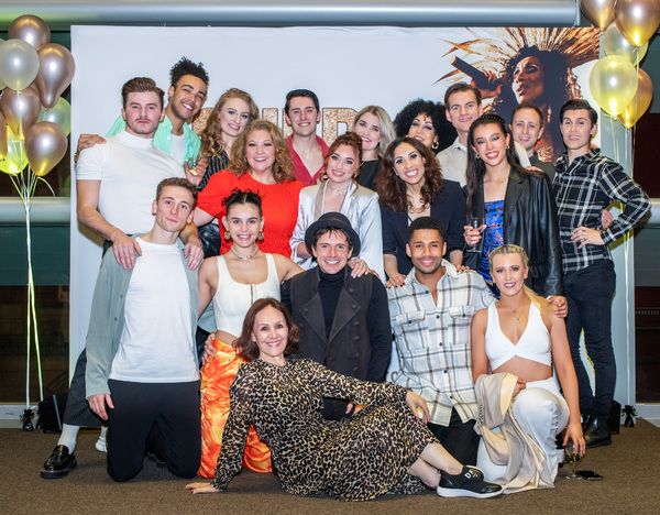 Arlene Phillips (bottom center) and the cast  Photo
