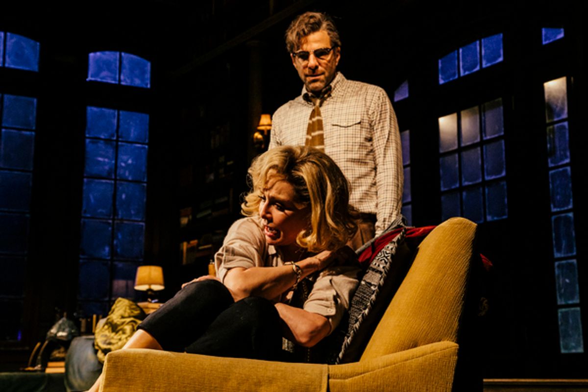 Calista Flockhart and Zachary Quinto at 