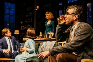 Graham Phillips, Aimee Carrero, Calista Flockhart, and Zachary Quinto Photo