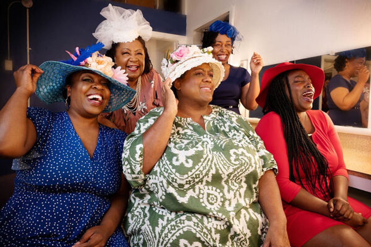 Leslie Ivy, Juanita Harris, and Brittany Nicole Sims, Pam Drummer-Williams and Alana Wagner
 at 