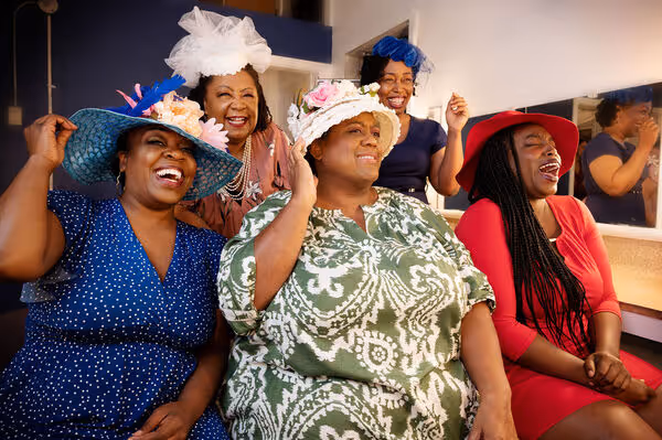 Leslie Ivy, Juanita Harris, and Brittany Nicole Sims, Pam Drummer-Williams and Alana  Photo