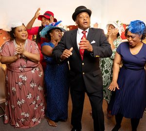 Chris Poston as the Preacher and Alana Wagner as Jeanette, Pam Drummer-Williams as Ma Photo