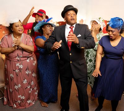 Chris Poston as the Preacher and Alana Wagner as Jeanette, Pam Drummer-Williams as Ma Photo