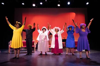 Brittany Nicole Sims as Wanda, Chris Poston as the Preacher, Juanita Harris as Mother Photo
