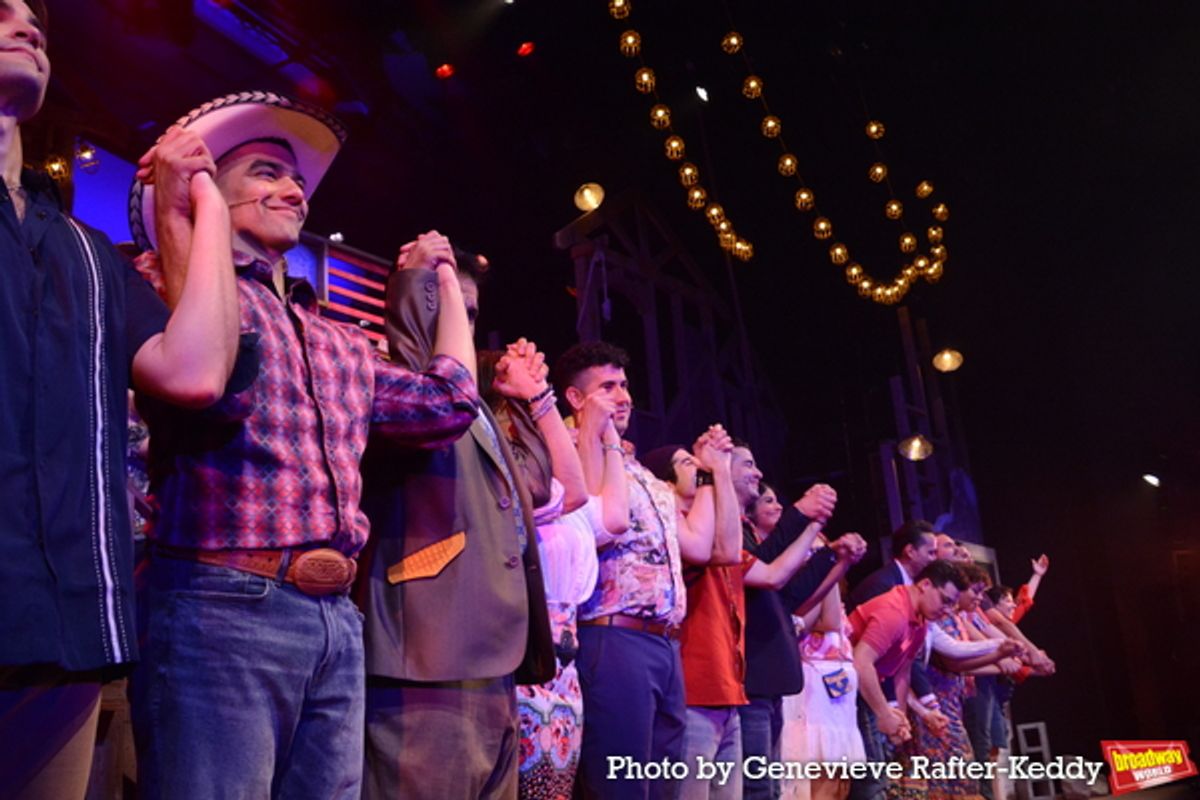 The Cast of Americano! at Photos: Inside the Celebration For AMERICANO! at New World Stages