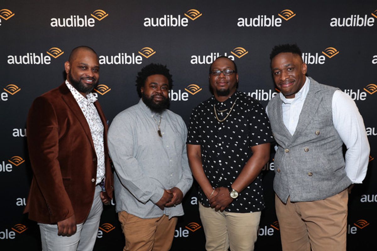 Michael O'Mitchell, DaiQuan Davis, Anthony Goodwin and Andre Cleghorn at Photos: Inside Opening Night of AN EVENING WITH AMBER IMAN at the Minetta Lane Theatre
