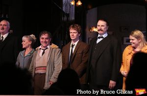 John Hodgkinson, Tracie Bennett, Andy Nyman, Alfie Allen, David Threlfall and Gaby Fr Photo