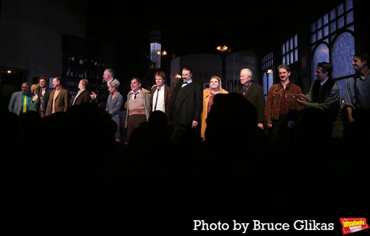 Richard Hollis, John Hodgkinson, Tracie Bennett, Andy Nyman, Alfie Allen, David Threlfall, Gaby French and the cast at 