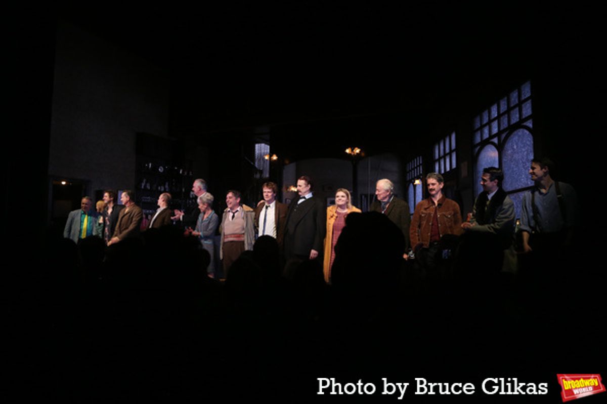 Richard Hollis, John Hodgkinson, Tracie Bennett, Andy Nyman, Alfie Allen, David Threlfall, Gaby French and the cast at 