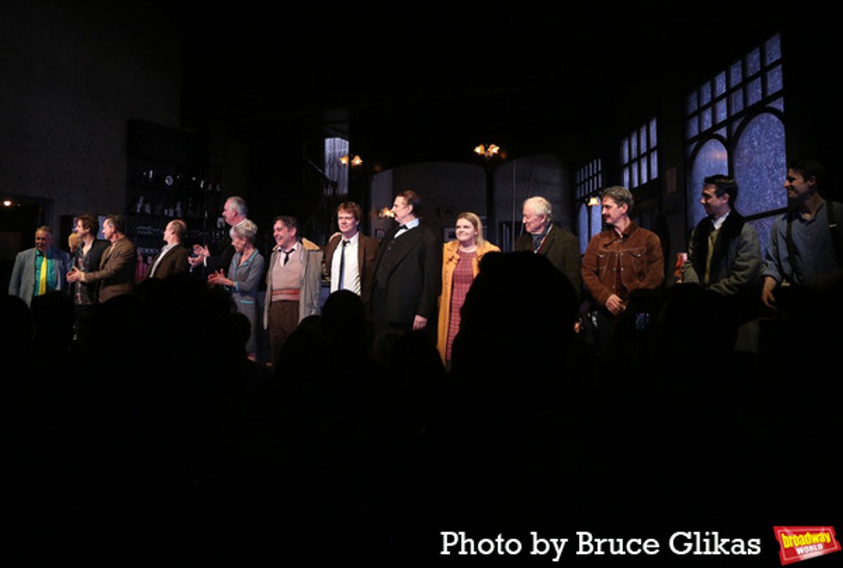 Richard Hollis, John Hodgkinson, Tracie Bennett, Andy Nyman, Alfie Allen, David Threlfall, Gaby French and the cast at 