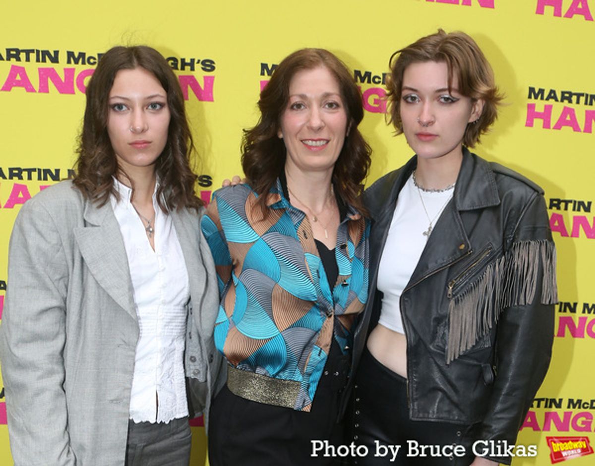 Izzy Halis, Set/Costume Designer Anna Fleischle and Mia Marriott  at 