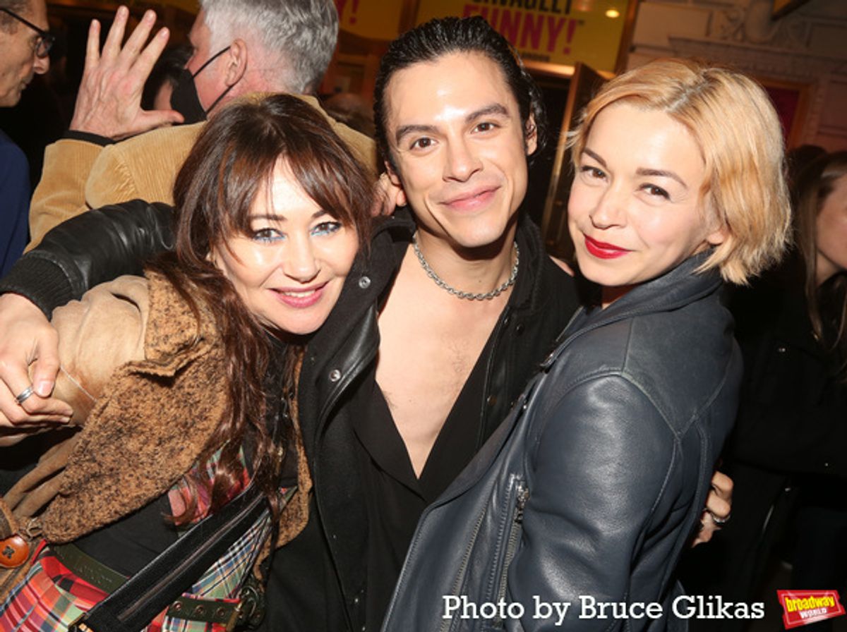 Frances Ruffelle, Jonny Beauchamp and Julia Chen at 