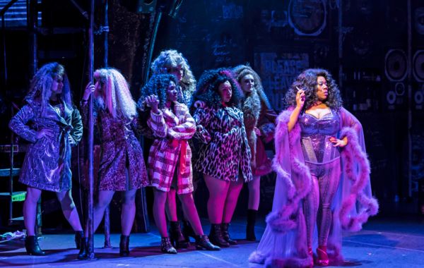 Melody A. Betts (right) plays Justice in Rock of Ages Photo