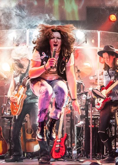 Kieran McCabe plays Drew in Rock of Ages Photo