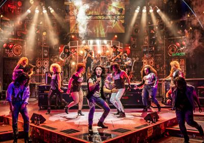 Kieran McCabe plays Drew in Rock of Ages Photo