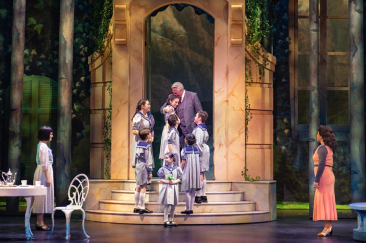 Diane Phelan (far left), Christopher Carl (center) with Jenna Lea Rosen and Joanne Javien (far right) star with the company in the La Mirada Theatre for the Performing Arts/McCoy Rigby Entertainment production of “THE SOUND OF MUSIC” - Directed by Glenn Casale and now playing at La Mirada Theatre for the Performing Arts.
 at 