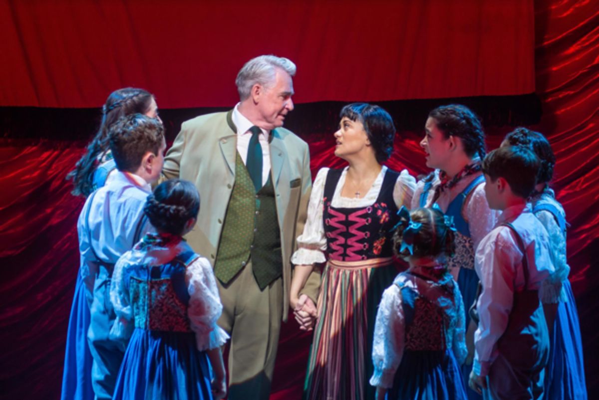 Christopher Carl and Diane Phelan (center) star with the company in the La Mirada Theatre for the Performing Arts/McCoy Rigby Entertainment production of “THE SOUND OF MUSIC” - Directed by Glenn Casale and now playing at La Mirada Theatre for the Performing Arts.
 at 