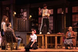 Marta Rymer as Reza, Laura Leo Kelly as Andrej, David Lamoureux as Svec & Judy Carlst Photo