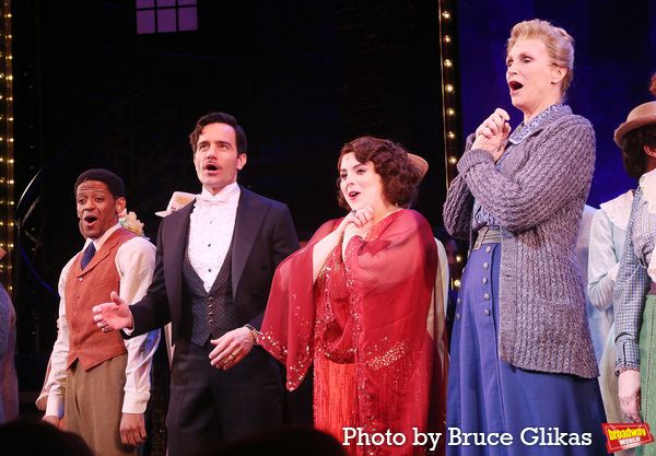 Jared Grimes, Ramin Karimloo, Beanie Feldstein and Jane Lynch Photo