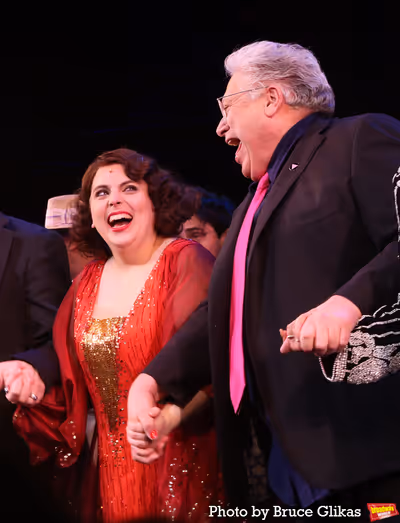 Beanie Feldstein and Book Writer Harvey Fierstein  Photo