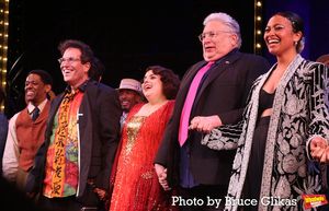 Jared Grimes, Director Michael Mayer, Beanie Feldstein, Book Writer Harvey Fierstein and Choreographer Ellenore Scott @ BroadwayWorld Jared Grimes, Director Michael Mayer, Beanie Feldstein, Book Writer Harvey Fierstein Photo