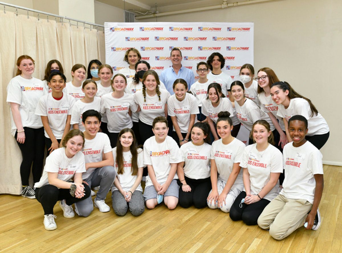 Camp Broadway Kids Ensemble Frankie Lane, Lenny Lane, Abigail MacLean, Abrielle Chapin,  Alyssa Kiffer,  Angelina Tung, Ben Boschee, Brynn Howard, Capri Marandola, Chase Holden, Claire Payne, Elise Levantovich, Ella Goldfader, Erin Page, Steven Reineke (Back Row, Center) Isabel Asher, Joel Crump, Julian Fernando Correa C., Leyton Carlson, Megan Gibson-Prugh, Mila Shapiro, Ohíya Walker, Raine Lind, Ramsey Whitney, Rebekah Farnsworth, Samantha DiGiorgio, Samantha Fiore, Sebastian Ontiveros, Sophia Tucci  at 