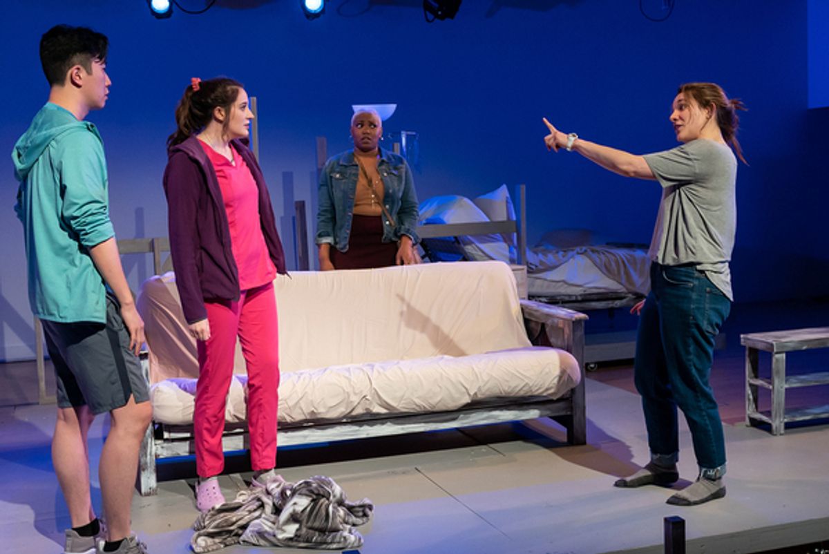 Dan Lin, Jessica Ervin, Alexis Ward and Kathryn Acosta at 