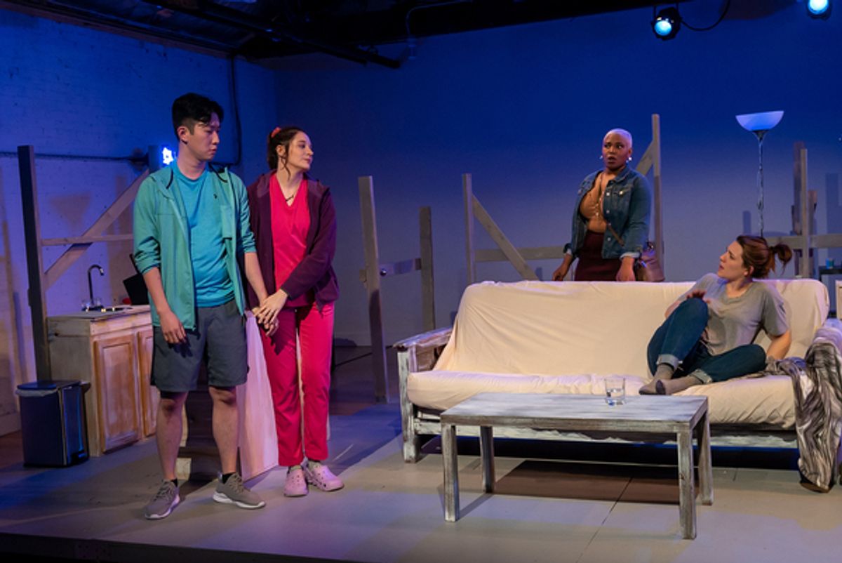 Dan Lin, Jessica Ervin, Alexis Ward and Kathryn Acosta  at 