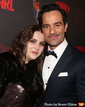 Beanie Feldstein and Ramin Karimloo  Photo