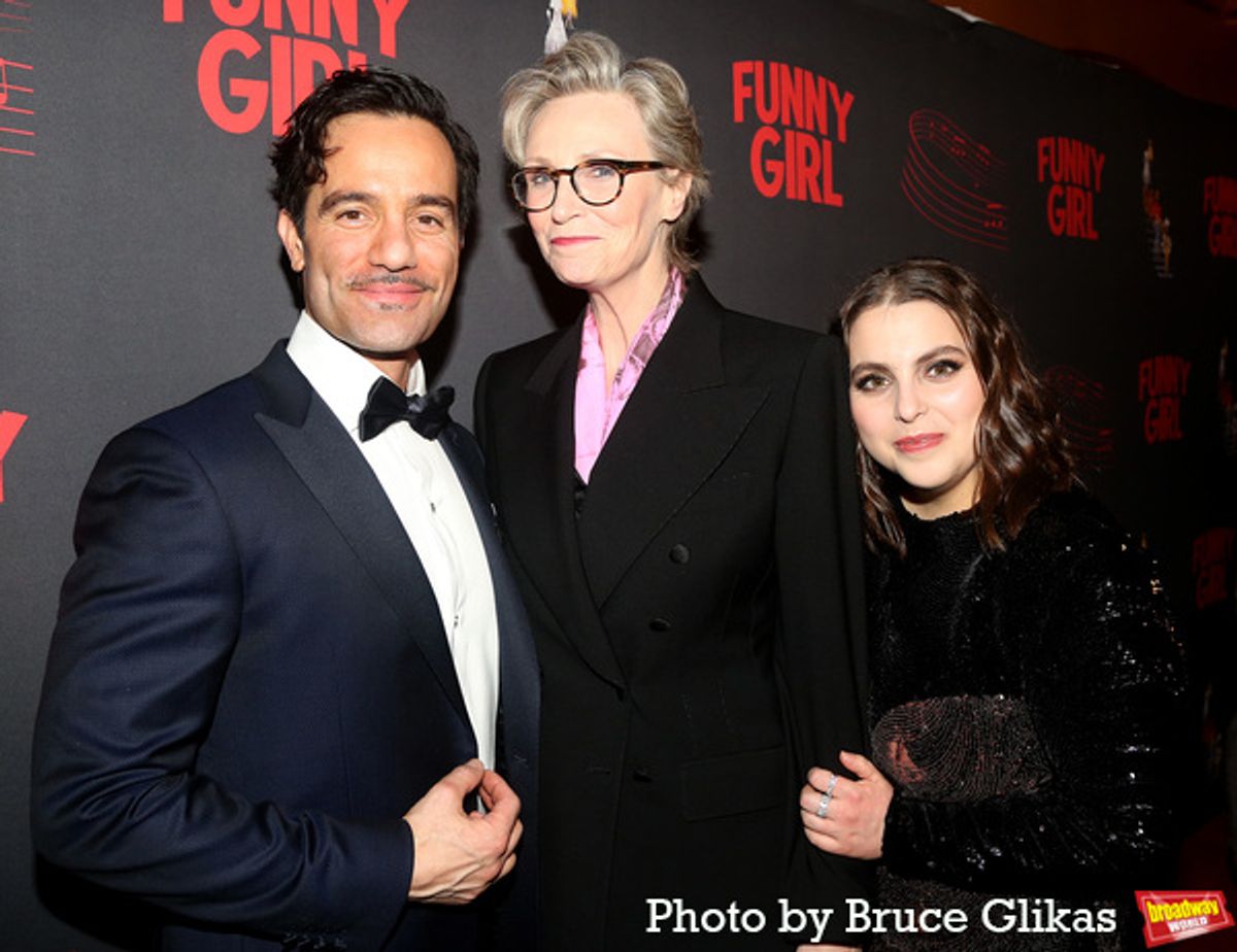 Ramin Karimloo, Jane Lynch and Beanie Feldstein  at 