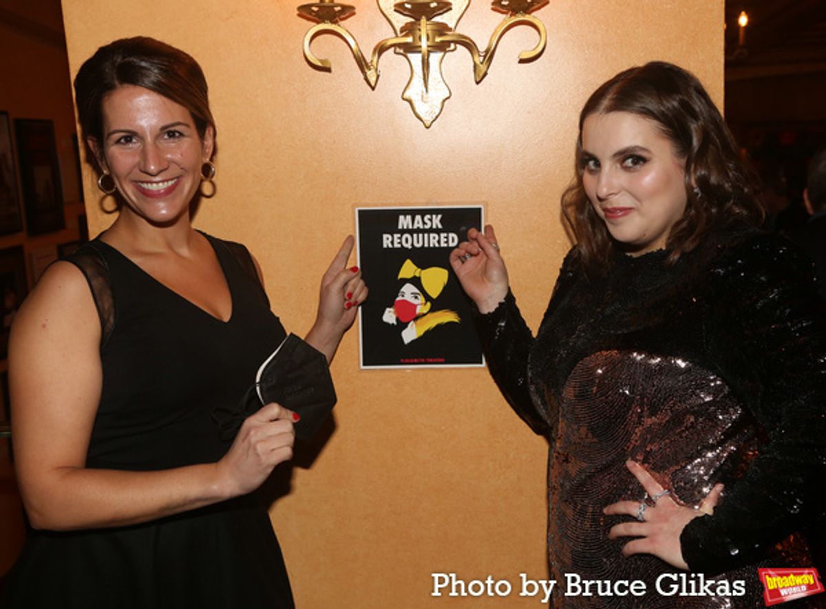 Dr. Blythe Adamson and Beanie Feldstein at 