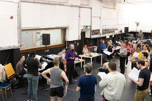 Bartlett Sher with company @ BroadwayWorld Bartlett Sher with company Photo