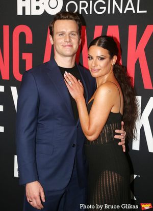 Jonathan Groff and Lea Michele  Photo