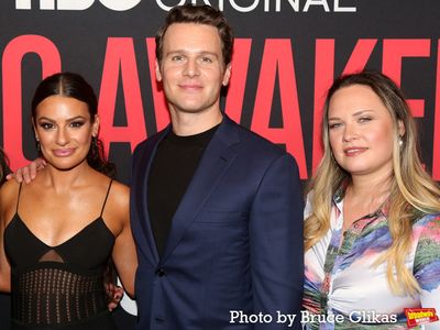 Lea Michele, Jonathan Groff and Lauren Pritchard Photo