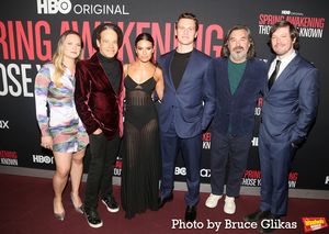 Lauren Pritchard, Steven Sater, Lea Michele, Jonathan Groff, Duncan Sheik and John Ga Photo
